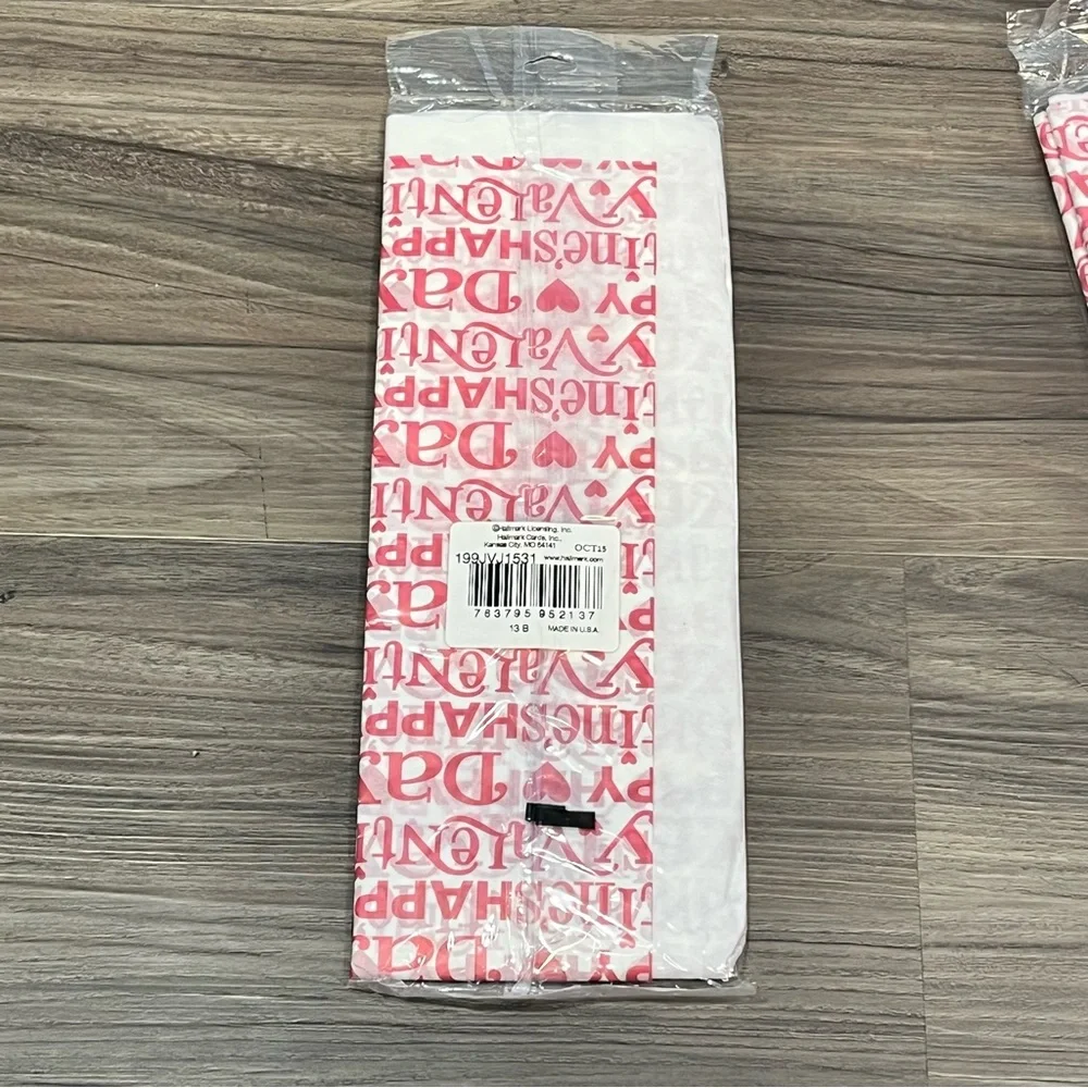 3 Packages Hallmark Happy Valentine's Day Tissue Paper 18 Sheets total